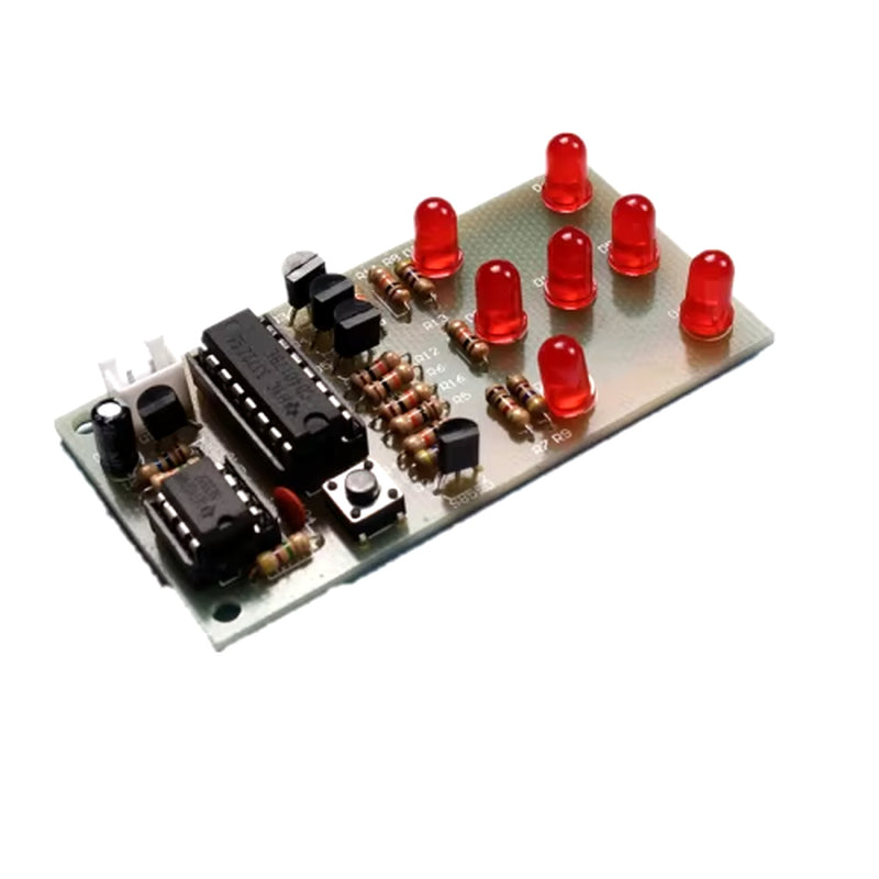 NE555 CD4017 Electronic Module DIY Kit Red LED Light Leds 4.5-5V Electronic Fun Kit Diy Electronic PCB Board Module 74 * 35Mm