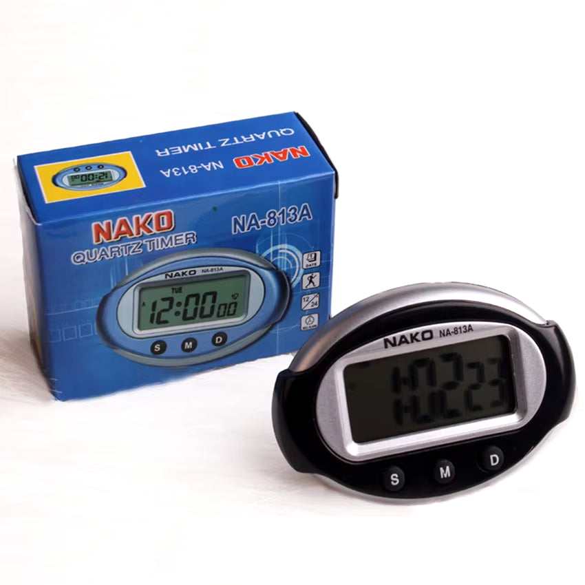 1Pcs Mini Car Digital Clock Electronic Clock Auto Electronic Clock Date LCD Screen Digital Display