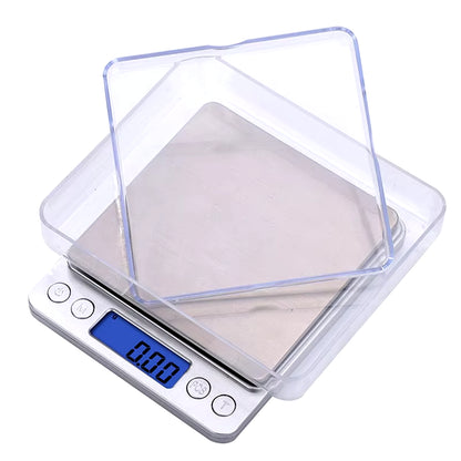 LCD Digital Kitchen Scale Mini Pocket Stainless Steel Precision Jewelry Electronic Balance Weight Electronic Digital Scale