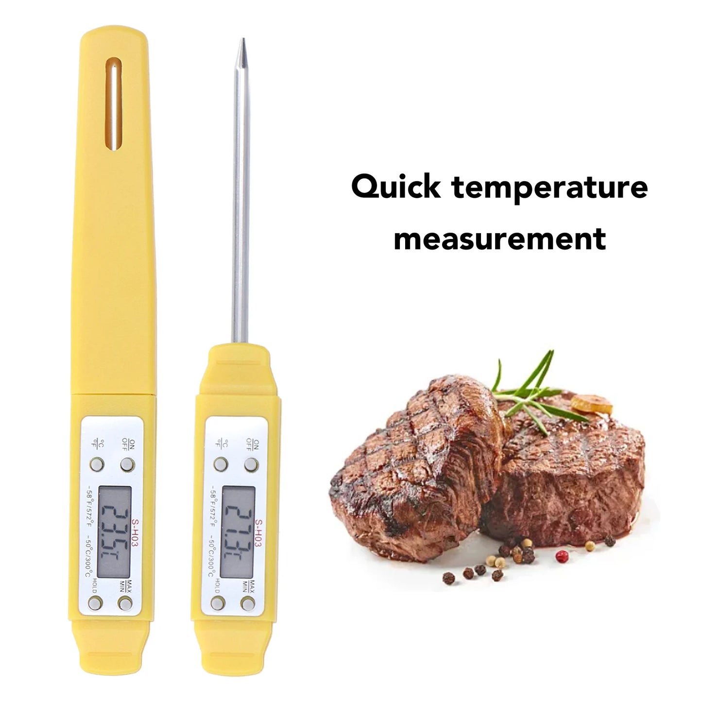 Digital Food Thermometer Automatic Calibration Pen High Accuracy Electronic Pocket Thermometer Electronic Food Thermometer