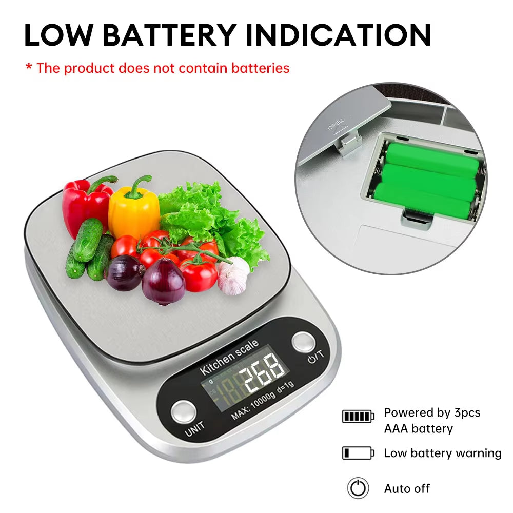 Kitchen Scale 10Kg Electronic Jewelry Food Baking Scale Measuring Tool Electronic Scale Kitchen Supply