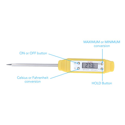 Digital Food Thermometer Automatic Calibration Pen High Accuracy Electronic Pocket Thermometer Electronic Food Thermometer