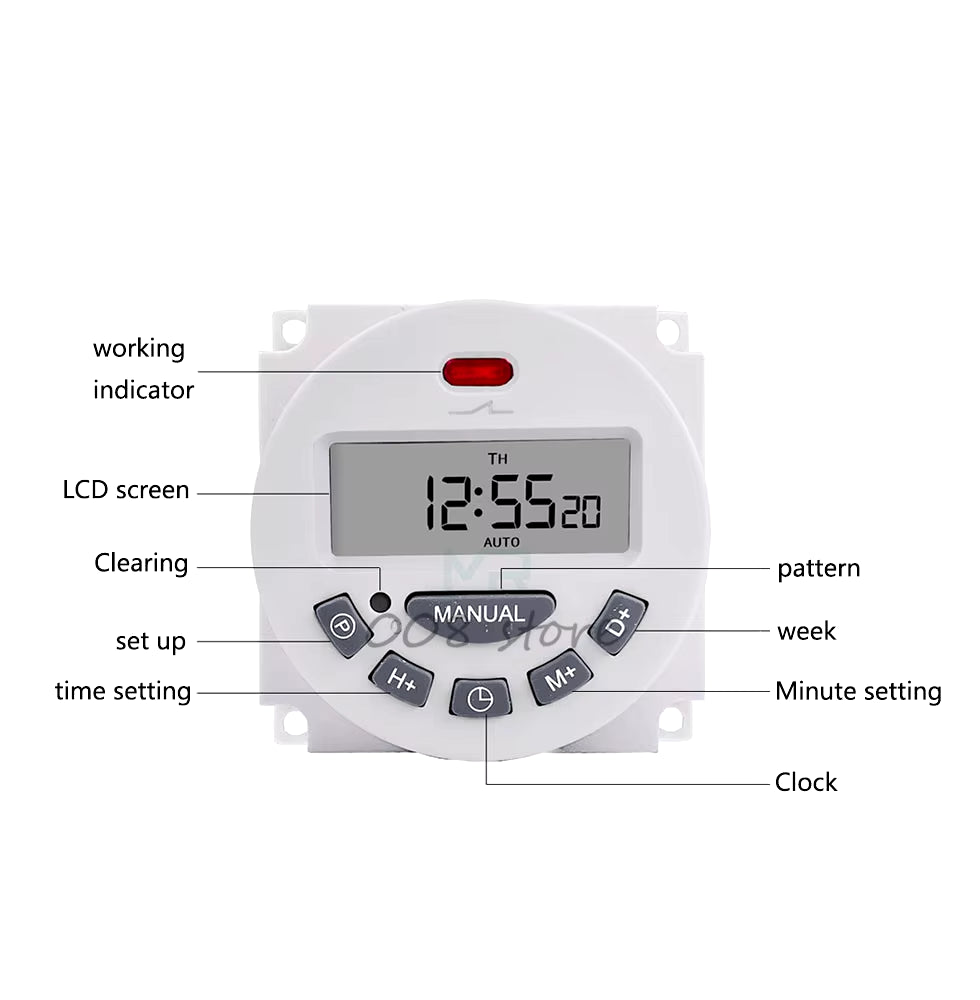 Time Switch L701 Electronic LCD Digital TIMER SWITCH AC220-250V Time Switch Weekly Programmable Electronic Timer