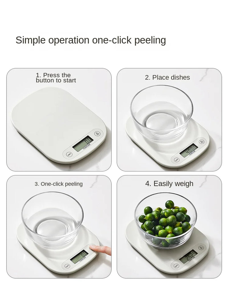 COOKER KING Electronic Scale Precision Electronic Scale Gram Measuring Scale Kitchen Scale Home Electronic Scales Baking Food