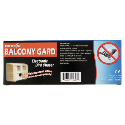 Bird-X Electronic Silent Bird Repeller Balcony Gard Repel Birds Pest Control Pigeons Woodpeckers Electronic Scarecrow