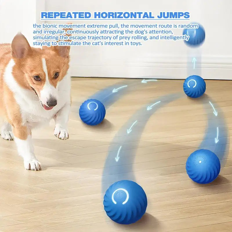 Dog Toy Ball Electronic Interactive Pet Toy Ball Electronic Interactive Pet Products Rechargeable Smart Moving Gravity Jumping