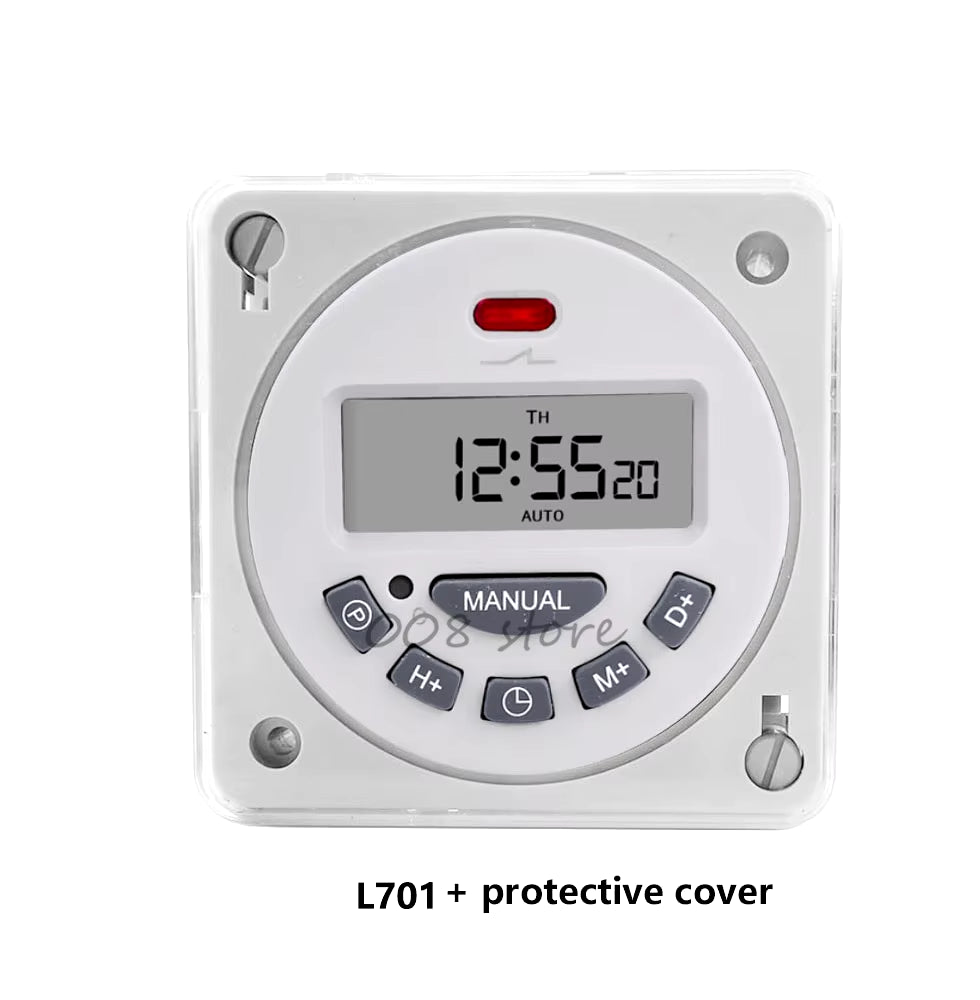 Time Switch L701 Electronic LCD Digital TIMER SWITCH AC220-250V Time Switch Weekly Programmable Electronic Timer