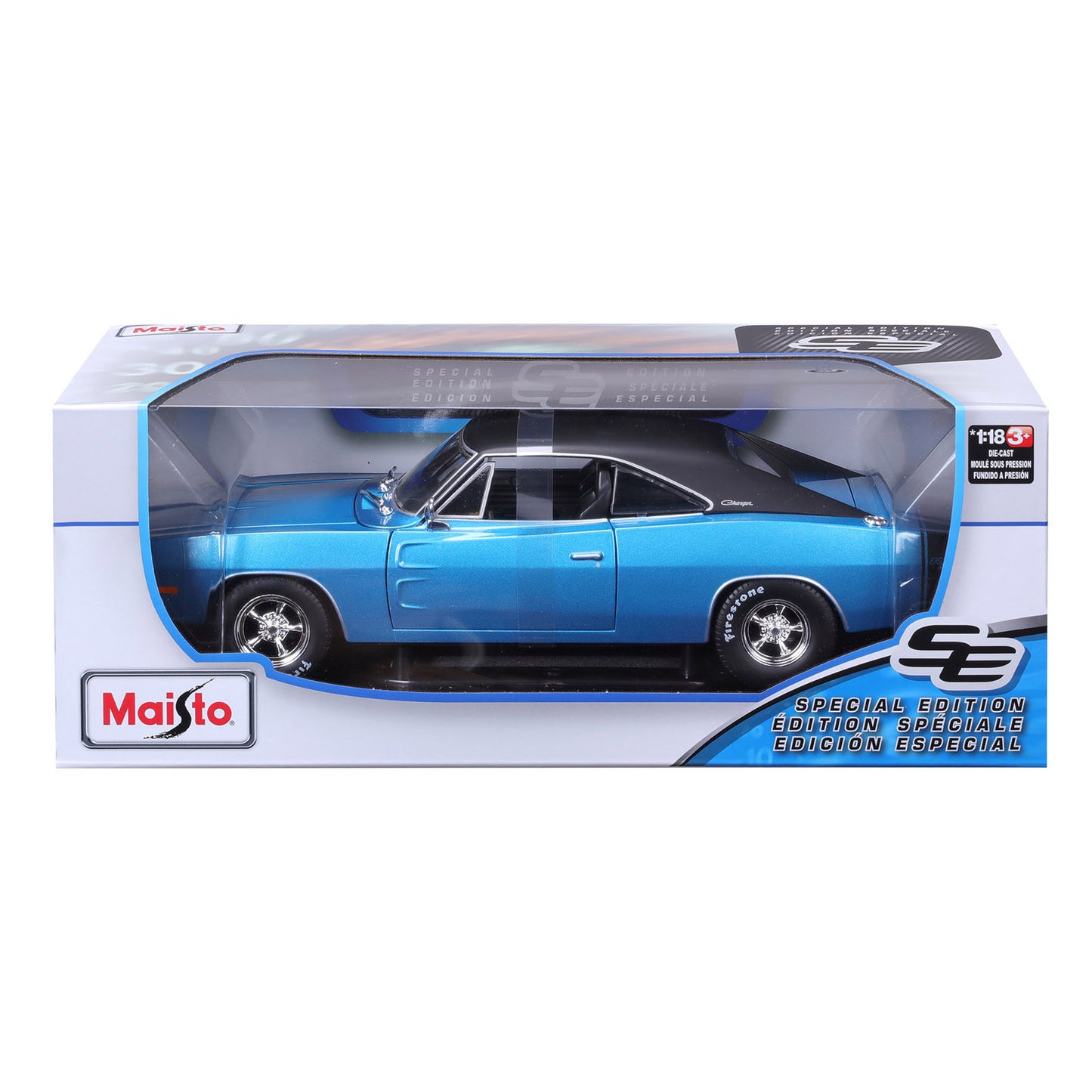 1:18 SE 1969 Dodge Charger R/T Die-Cast Model