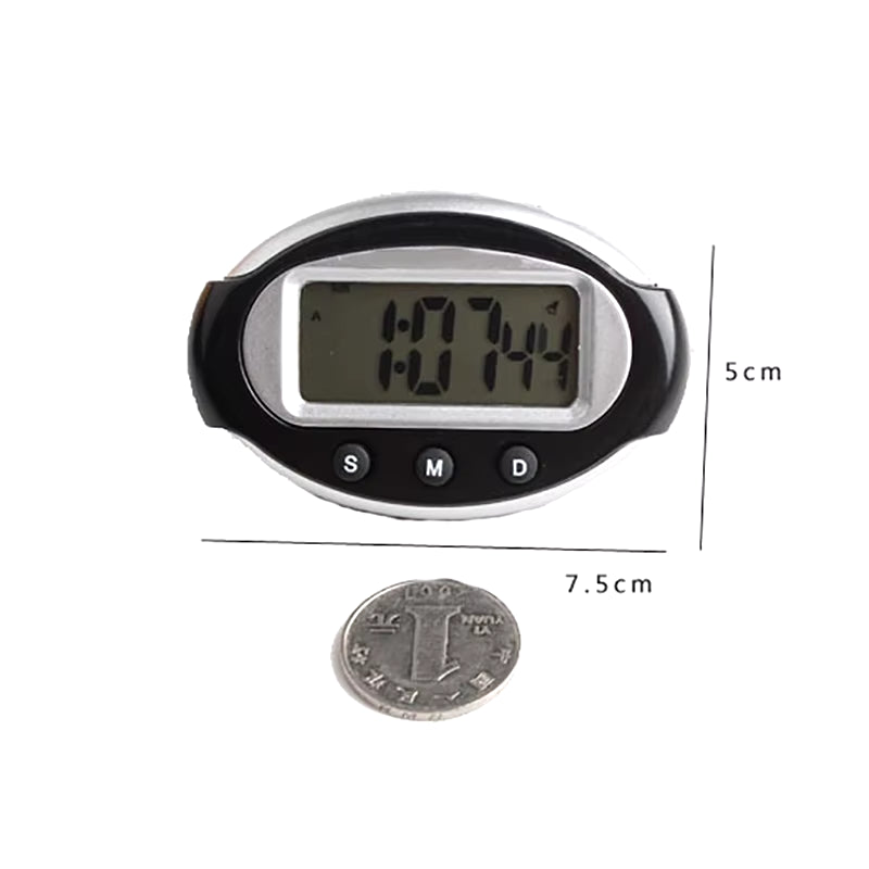 1Pcs Mini Car Digital Clock Electronic Clock Auto Electronic Clock Date LCD Screen Digital Display