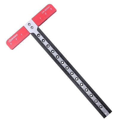 170Mm T Ruler Hollow UA-90042 Right Angle Ruler Woodworking High-Precision Drawing Aluminum CNC Measuring Hand Tools