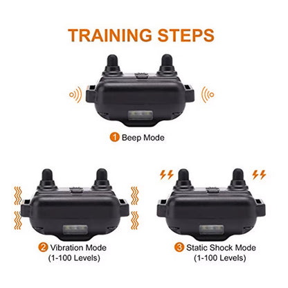 Rechargeable Waterproof Electronic Dog Training Collar Stop Barking LCD Display 800M Remote Electronic Shock Training Collars