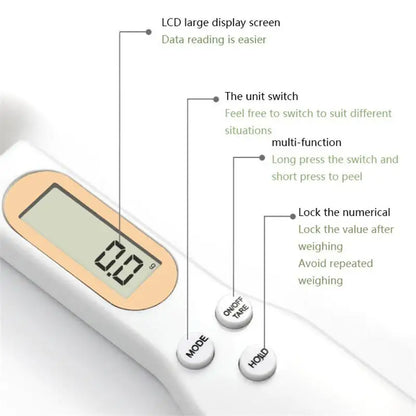 Scale Weighing Spoon Kitchen Scale Electronic Measuring Spoon G Coffee Powder Scale Baking Scale Electronic Measuring