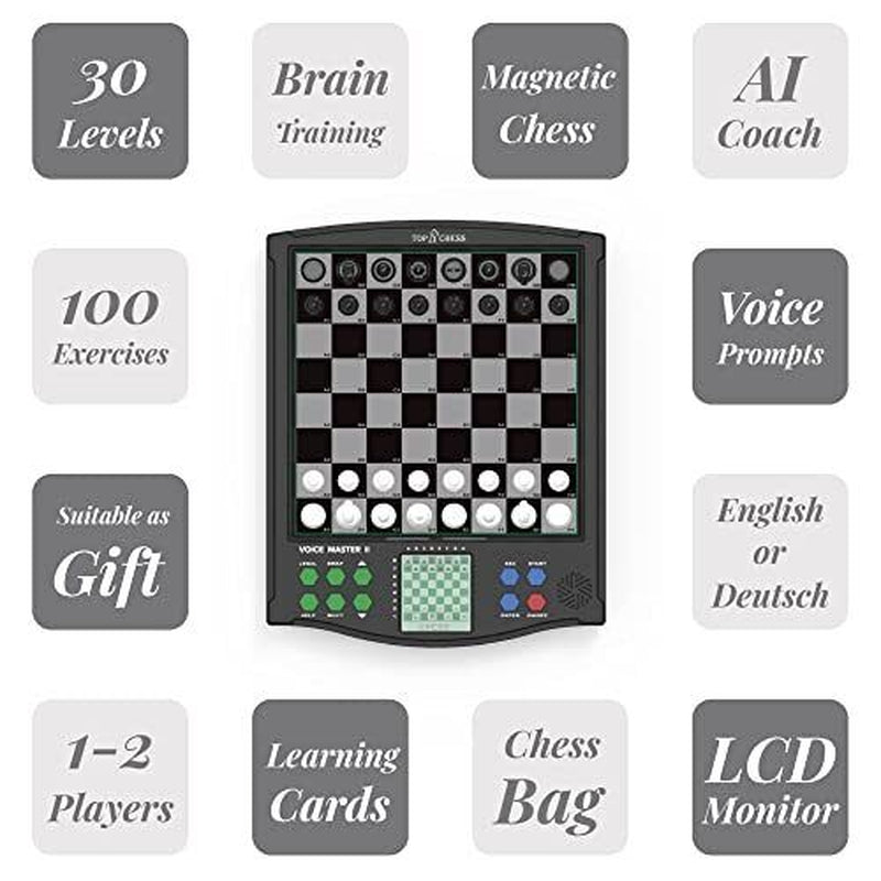 Classic Voice Master Electronic Chess Set - Smart Electronic Chess Board With...