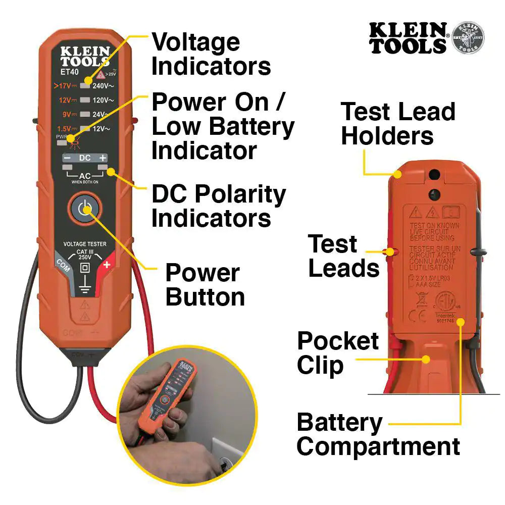 Electronic AC/DC Voltage Tester